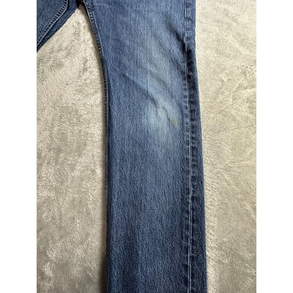 Levi's 505 Regular Fit Jeans Men's 36W x 34L - Fits 37x32 Blue Medium Stonewash - Picture 6 of 12